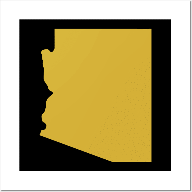 Arizona state map for arizonians Wall Art by Wordandart